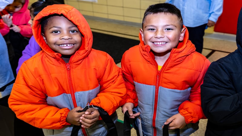 Photos: Nicor and Operation Warm distribute free coats to Joliet's Culbertson School students