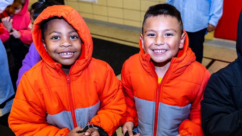 Photos: Nicor and Operation Warm distribute free coats to Joliet's Culbertson School students