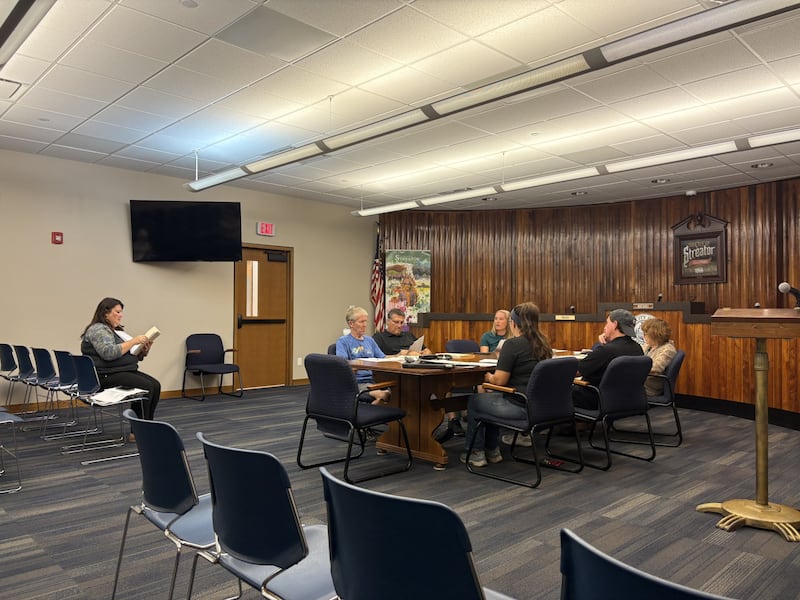 The Streator Park Board, along with Mayor Tara Bedei, discuss adding soccer fields to Oakland Park during their regular meeting on Wednesday, Aug. 14.