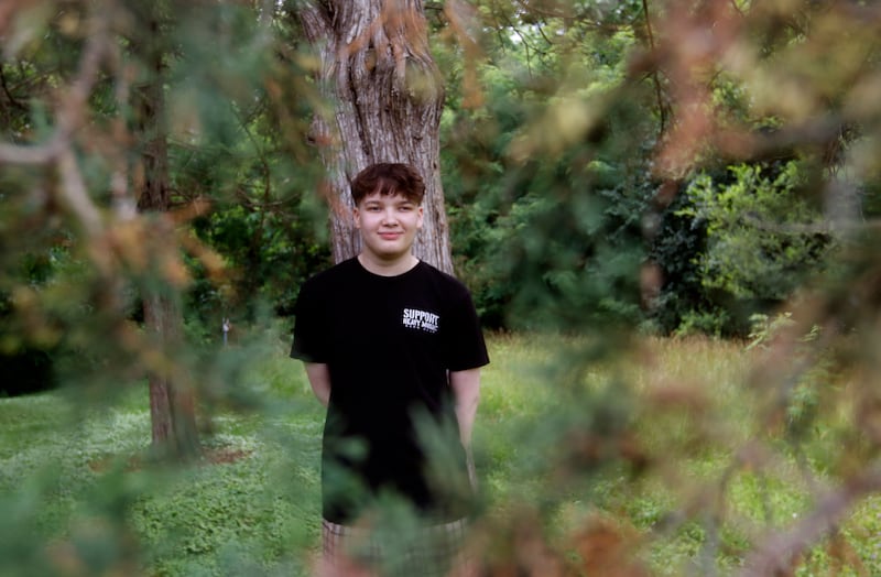 Joshua Smith, 17, on Wednesday, July 9, 2025, at their home in Johnsburg. Joshua underwent a heart and kidney transplant at Lurie Children's Hospital of Chicago. A welcome home parade is set for July 20.