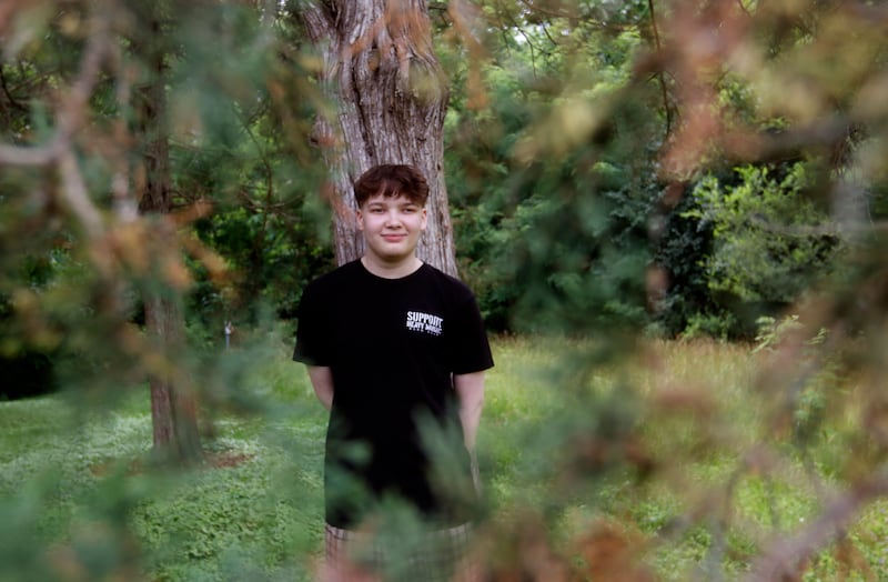 Joshua Smith, 17, on Wednesday, July 9, 2025, at their home in Johnsburg. Joshua underwent a heart and kidney transplant at Lurie Children's Hospital of Chicago. A welcome home parade is set for July 20.