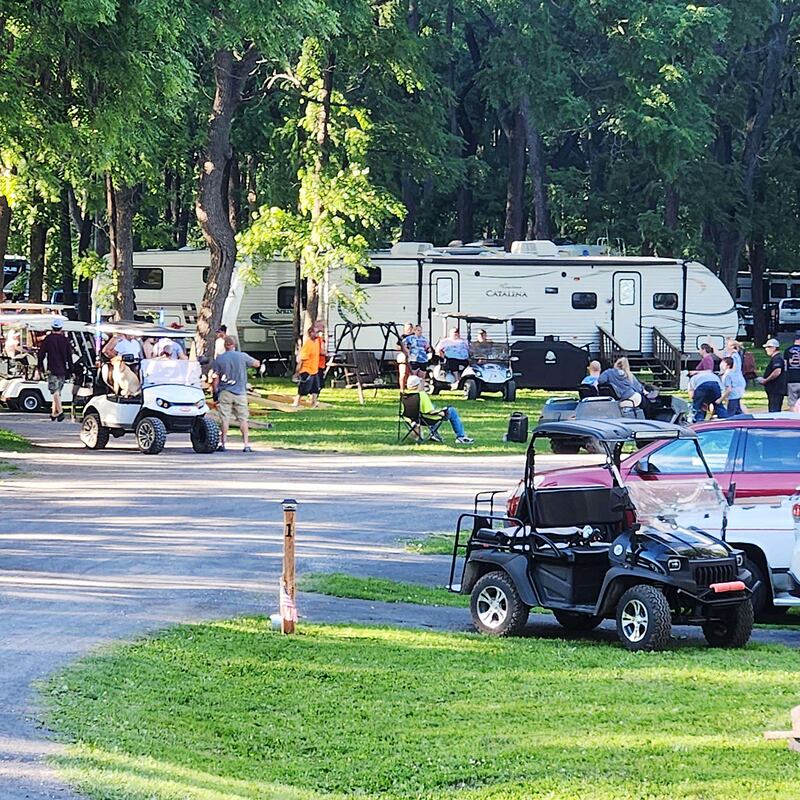 Ruffit Park's campers have enjoyed not just outdoor scenery, but also being part of a community of like-minded people. Holiday events such as the Fourth of July and Halloween bring them together for fun and activities.