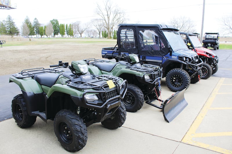 All-terrain (ATV) vehicles and utility terrain (UTV) vehicles also are sold at Freeport Honda Kawasaki. The business also has a repair shop that services them and dirt bikes and motorcycles.