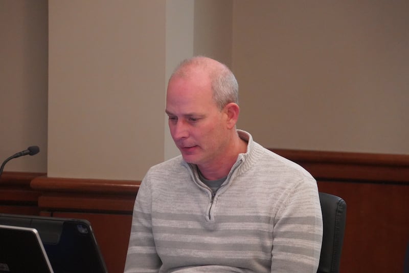 Rochelle Interim City Manager Sam Tesreau speaks at the Rochelle City Council held on Monday, Jan. 26, 2026.