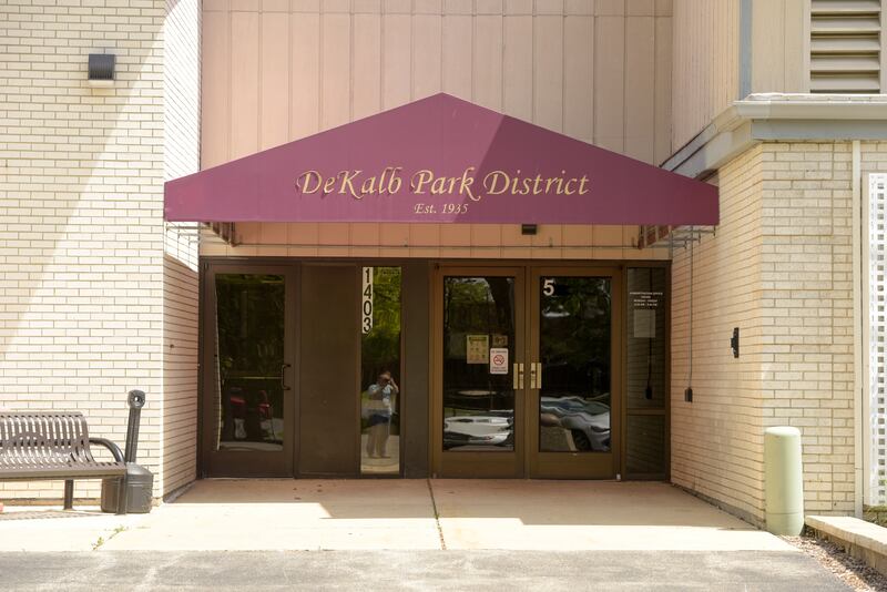 DeKalb Park District building at Hopkins Park in DeKalb, IL