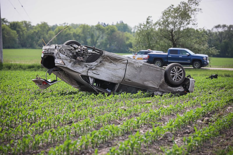 A driver was seriously injured in a crash June 2, 2025 at the intersection of County Line Road and Kishwaukee Valley Road.