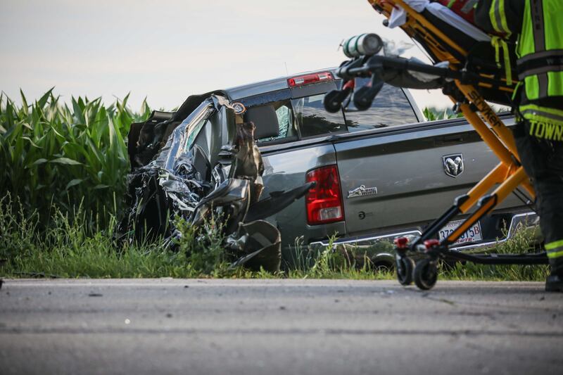 A man was killed in a crash near Kishwaukee Valley Road and South Hughes Road near Woodstock June 24, 2025.