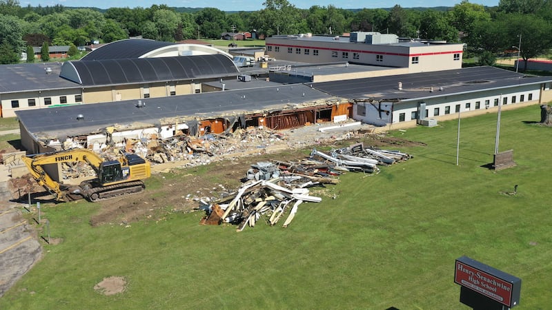 Photos: Demolition marks new chapter for Henry-Senachwine High School