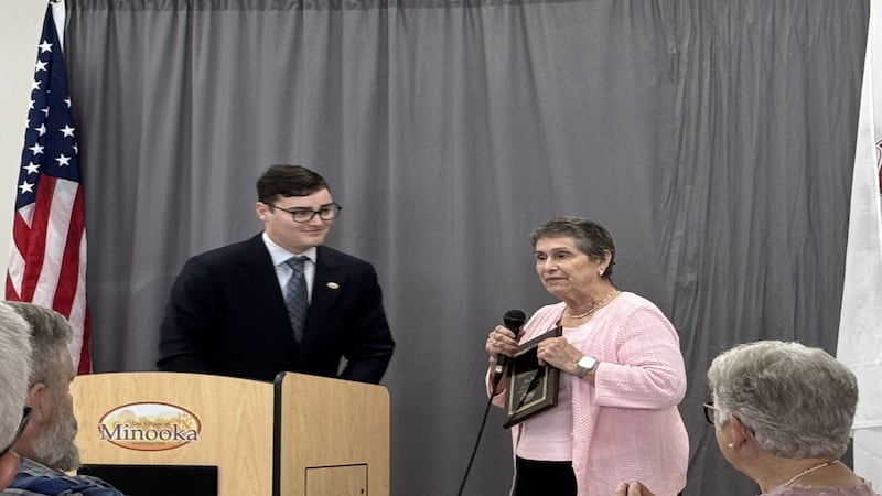 Village of Minooka honors Jean Jun as Citizen of the Year