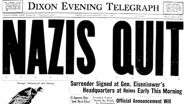 Historical covers for May 7: The end of World War II in Europe
