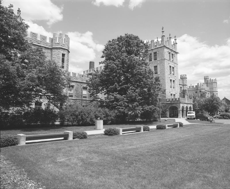 Northern Illinois University's Altgeld Hall, looking east, May 27, 1992.