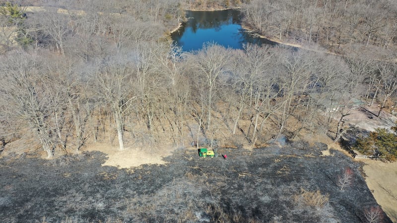 Photos: Crews burn off edge areas at Deer Park Golf Club