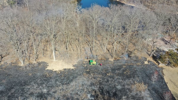 Photos: Crews burn off edge areas at Deer Park Golf Club