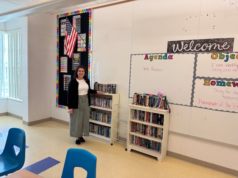 Lauren Blatti in her classroom at Morris Elementary School on Monday, March 10, 2025.