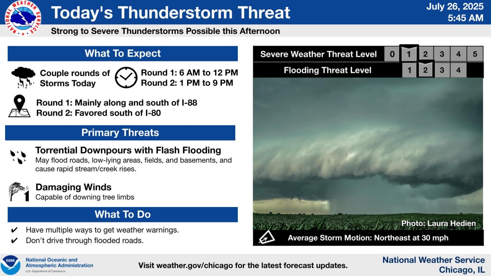 Rounds of severe storms, flash flooding possible across northern ...