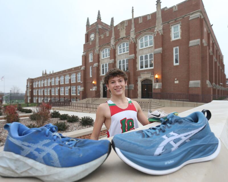L-P's Gianni Verucchi poses for a photo on Thursday, Nov. 20, 2025 at La Salle-Peru Township High School. Verucchi is the NewsTribune 2025 Cross Country male athlete of the year.
