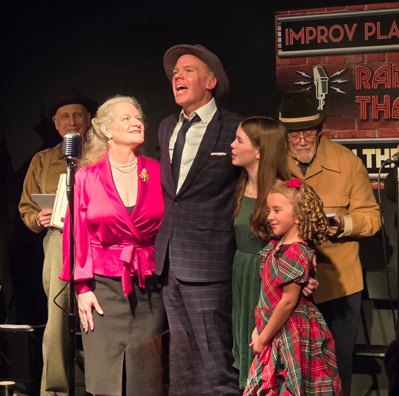 Stephen Pickering, Mia Hirschel and youth actors