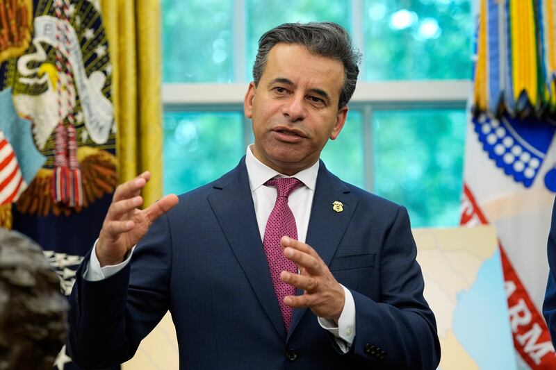 Food and Drug Administration commissioner Martin Markary speaks during an event with President Donald Trump to sign executive orders and proclamations in the Oval Office of the White House, Monday, May 5, 2025, in Washington. (AP Photo/Alex Brandon)