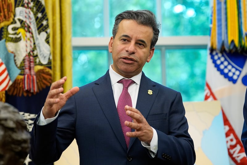 Food and Drug Administration commissioner Martin Markary speaks during an event with President Donald Trump to sign executive orders and proclamations in the Oval Office of the White House, Monday, May 5, 2025, in Washington. (AP Photo/Alex Brandon)