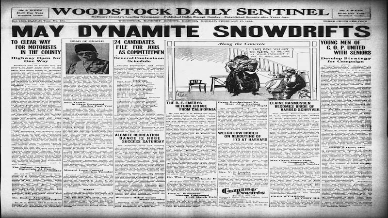 Dynamite snowdrifts and more historical covers for February 17