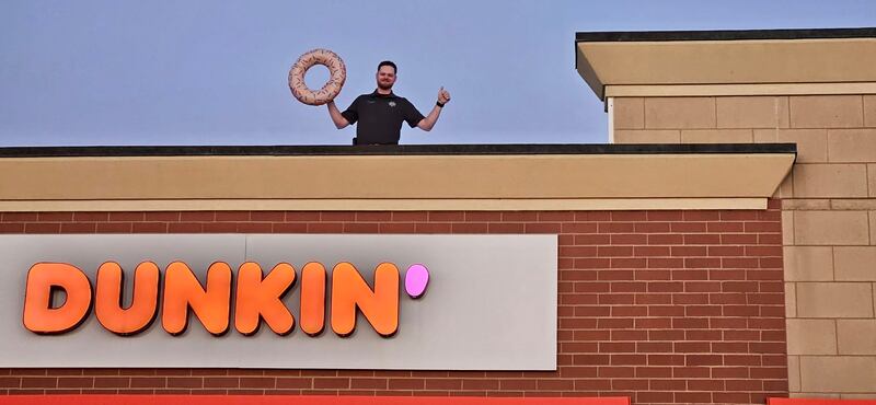 The Plano Police Department hosted their 'Cop on a Rooftop' fundraiser at the Dunkin' in Plano, raising money for the Special Olympics of Illinois.