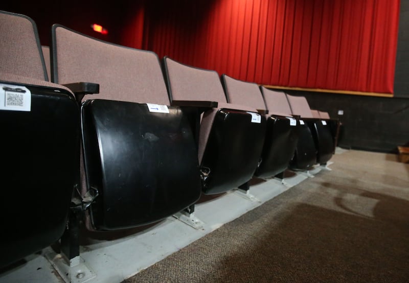 You can say goodbye to the old seats, seen here in a walk-through Wednesday, June 12, 2024 at Stage 212 in La Salle. Stage 212's upcoming renovation is aimed at improving the overall audience experience.