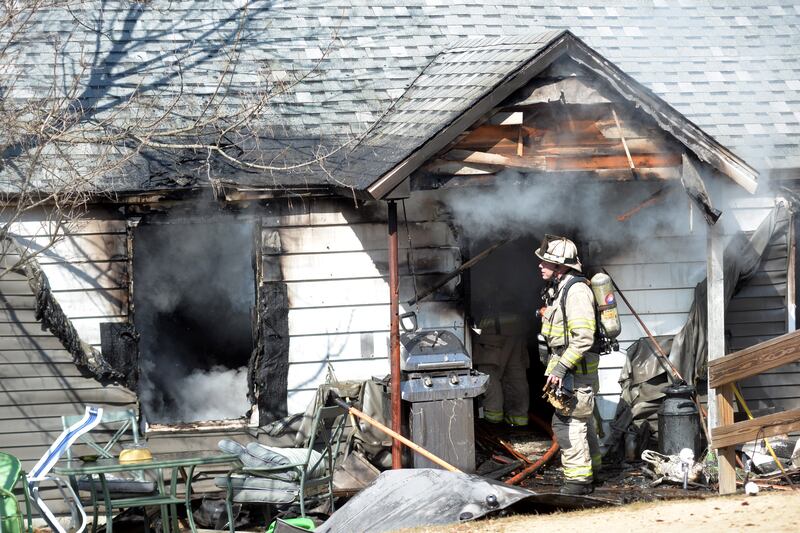 Firefighters were dispatched to a house fire at 2010 S. Second St. in Daysville, southeast of Oregon, at around 11:45 a.m. Wednesday, March 12, 2025.