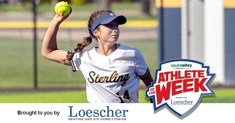 Sterling junior Rosie Cantu is the Sauk Valley Athlete of the Week, presented by Loescher Heating and Air Conditioning. She hit two home runs and had four RBIs in an 8-5 win at Rock Island.