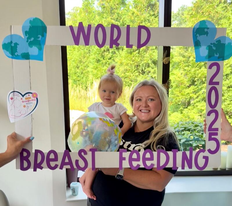 Tiffany Weber with daughter Kammy at Baby Bistro’s WBW celebration.