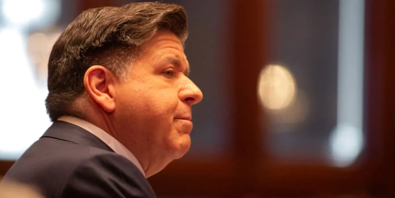 Gov JB Pritzker delivers his 2026 State of the State address in the Illinois Capitol on February 18, 2026