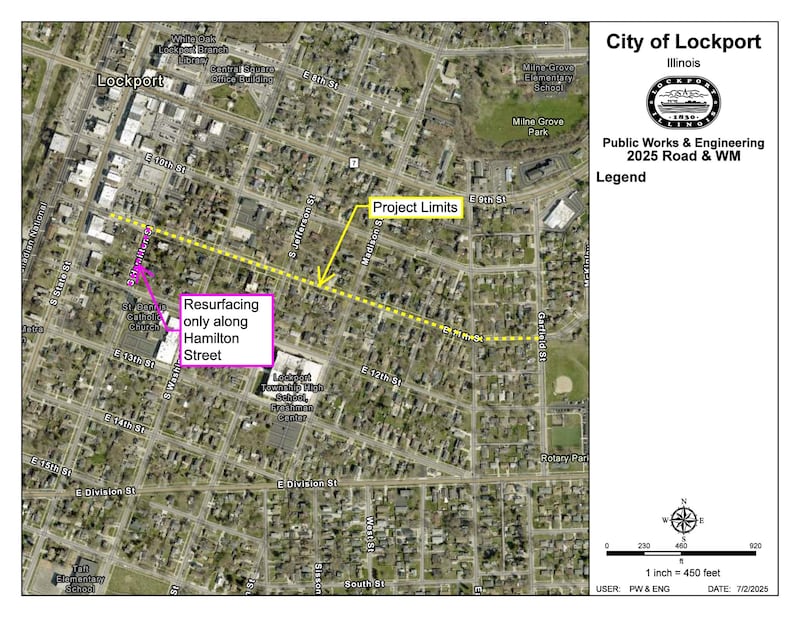 Map of Lockport's scheduled road and water main repairs for summer 2025.
Monday, July 7, 2025.