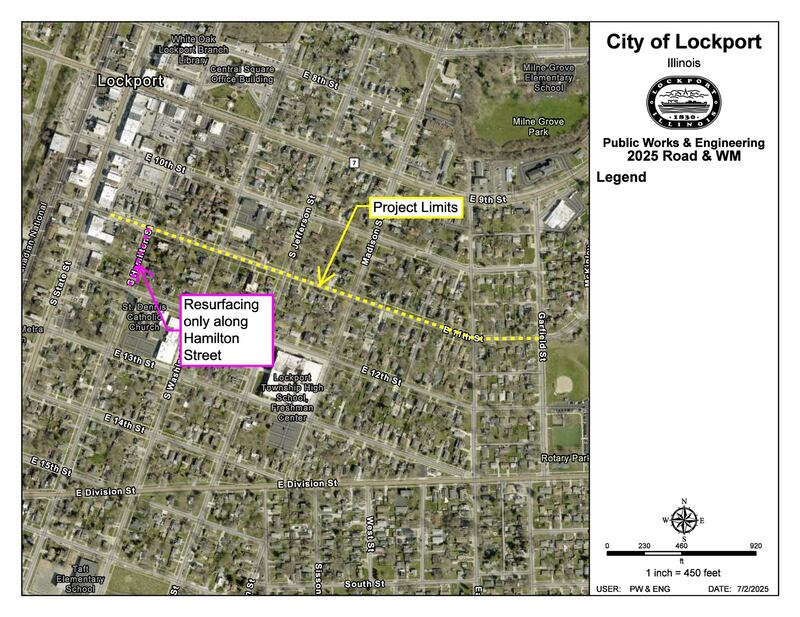 Map of Lockport's scheduled road and water main repairs for summer 2025.
Monday, July 7, 2025.