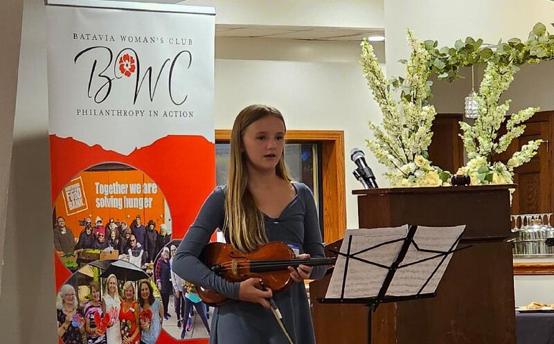 Cayla Callicoat of Batavia received a summer camp scholarship last year from the Batavia Woman’s Club. Cayla spoke at the October meeting last year about her experience.