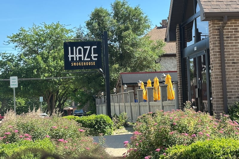 An exterior view of Haze Smokehouse on Tuesday, June 2, 2026 at the intersection of Bucklin and 2nd Street in La Salle. The popular restaurant is listed for sale but will remain open until it is sold.