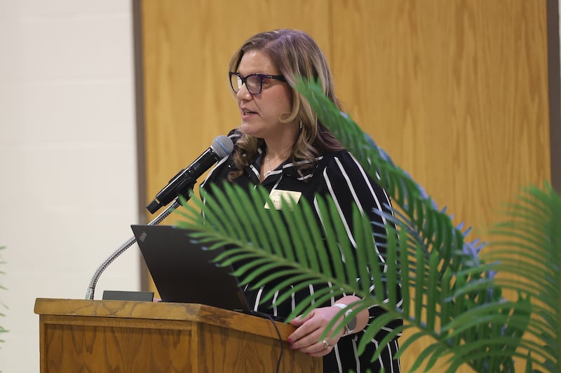 District 204 Superintendent Dr. Karla Guseman speaks at the State of the District Address on Thursday, Jan. 29, 2026 in Joliet.