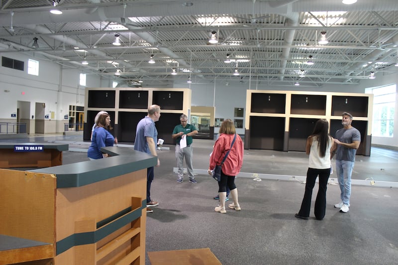 Crystal Lake Park District board members and staff tour the Northwestern Medicine Health and Fitness Center that closed in 2022 on June 13, 2025.