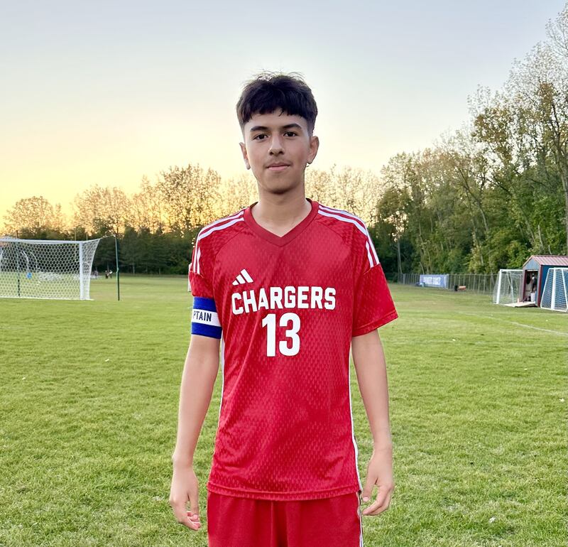 Dundee-Crown's Mauricio Ruiz scored two goals to lead the Chargers over Jacobs 4-0 in a Fox Valley Conference boys soccer match Tuesday evening.