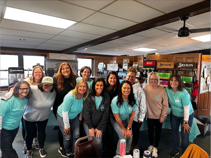 The Mendota BPW at their last fundraising event, a Euchre tournament at the Mendota Golf Club.