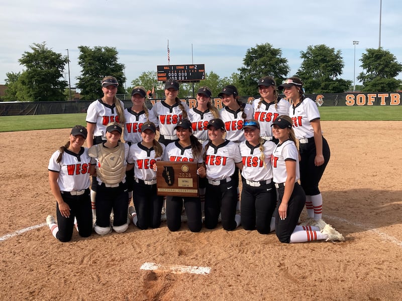 The Lincoln-Way West softball team.