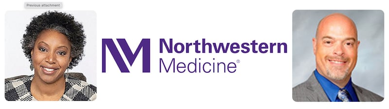 The recipients of the 2026 GEM Leadership awards from the Crystal Lake Chamber Foundation are Stacy Brown of New York Life (left), Jim Haisler of the Heartland REALTOR® Organization and Northwestern Medicine.