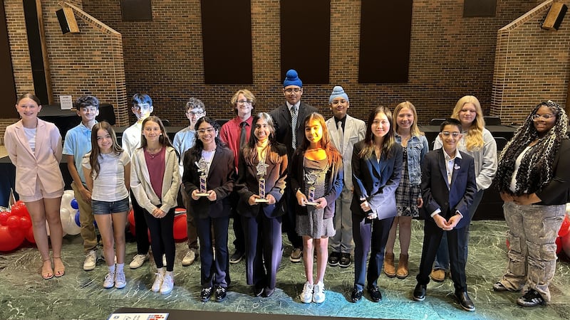 The Joliet Region Chamber of Commerce Foundation recently announced the top three finalists from its 2026 National Civics Bee Regional Competition, held at presenting sponsor Lewis University in Romeoville on April 28. The finalists are Astha Savalia, Naperville, Kennedy Junior High School (first place); Aisha Chavda, Plainfield, Timber Ridge Middle School (second place); and Reva Savalia, Naperville, Kennedy Junior High School (third place).