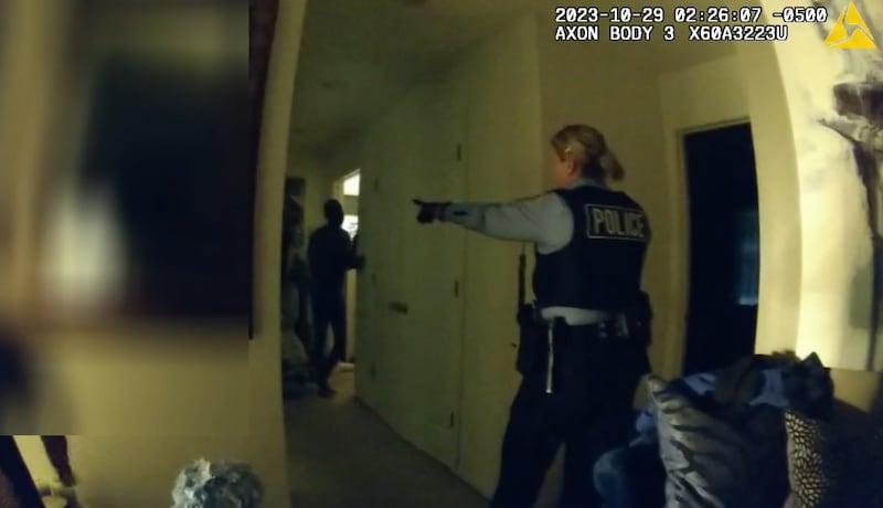 Body camera video showing the Oct. 23, 2023 incident involving Jason Heath and Joliet Police Officer Jennifer Gruber. Heath has filed an excessive force lawsuit after a Will County judge dismissed the charges against him.