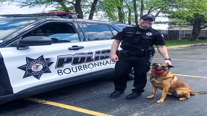 Bourbonnais officer says goodbye to K-9 partner, and friend