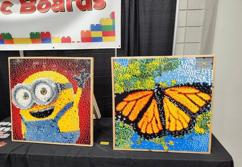 LEGO MasterTim Croll’s past Mosaic Art LEGO Boards.
