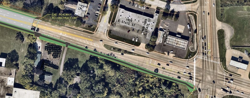 The Illinois Department of Transportation began work this week to rebuild East State Street from Glengarry Drive to the Fox River in Geneva, starting with lane closures this week.