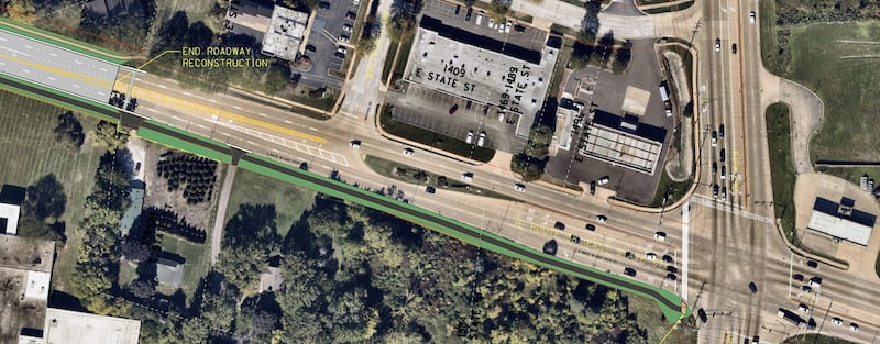 The Illinois Department of Transportation began work this week to rebuild East State Street from Glengarry Drive to the Fox River in Geneva, starting with lane closures this week.