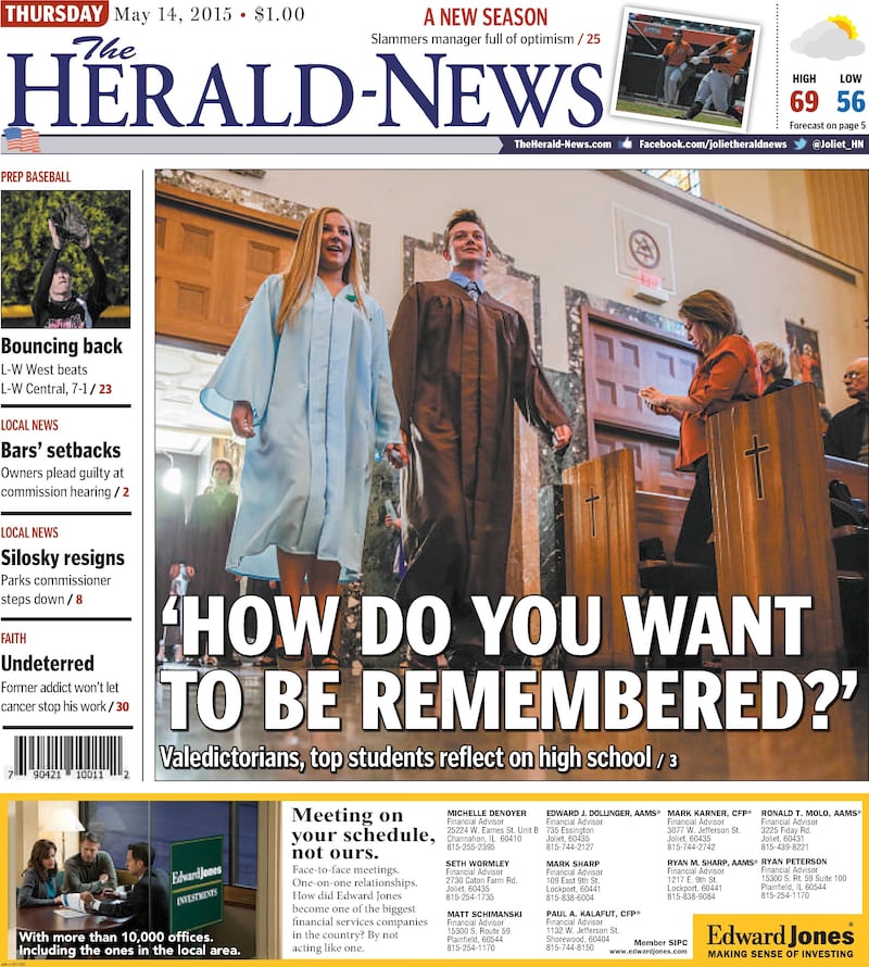 Herald-News cover: May 14, 2015