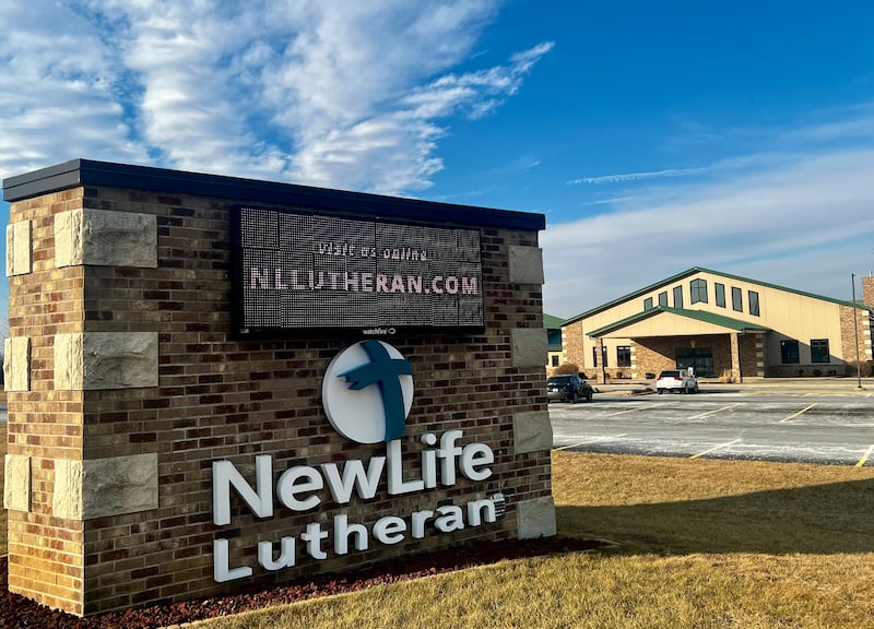 New Life Lutheran Church at 702 W. Lynn Blvd. in Sterling, Illinois.