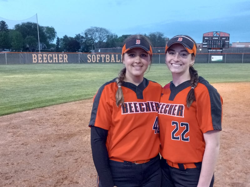 Beecher's Allie Johnson (left) and Taylor Norkus
