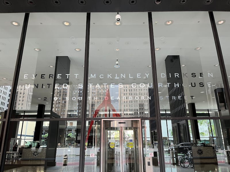 Entrance of the Everett M. Dirksen U.S. Courthouse in Chicago, on Sept. 11, 2024.